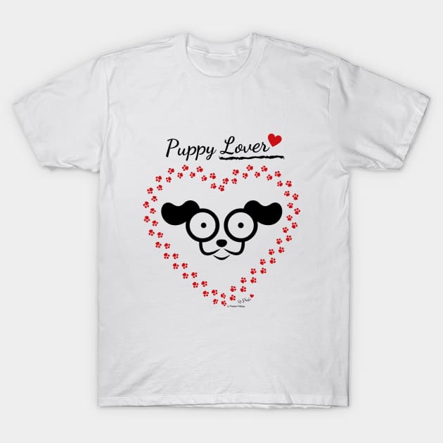 Puppy Lover T-Shirt by Phebe Phillips